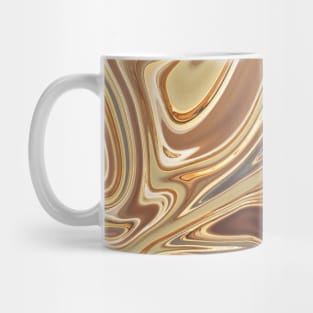 Honey Gold liquid marble by Minimal DM Mug